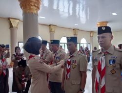 Ketua Kwarcab Gerakan Pramuka Pesawaran Melantik 11 Majelis Pembimbing Ranting Se-Kwarcab Pesawaran