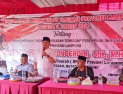 Watoni Sampaikan Perda No 2 Tahun 2021 di Hadapan Masyarakat Sukoharjo Pringsewu