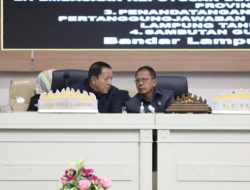 Gubernur dan Ketua DPRD Lampung Menandatangani Raperda Pertanggungjawaban APBD 2022