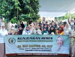 Reses : Sambangi Warga Metro, Elly Wahyuni dicurhati Sejumlah Keluhan