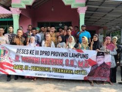 Reses : Warga Sinar Negeri Pesawaran Minta Pengadaan Lapangan Voly