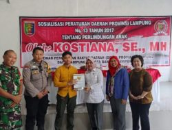 Kostiana Sosialisasikan Perda Perlindungan Anak dihadapan Warga Bandar Lampung