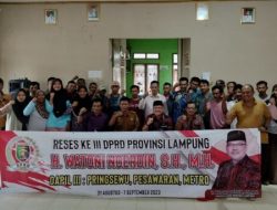 Reses : Warga Nusawungu Pringsewu Minta Selesaikan Batas Wilayah dengan Lampung Tengah