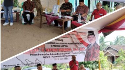Sosperda : Kades Desa Wates Sampaikan Tidak Semua Bisa dihadiri Oleh Watoni