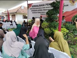 Lesty Sambangi Warga Desa Tanjung Sari